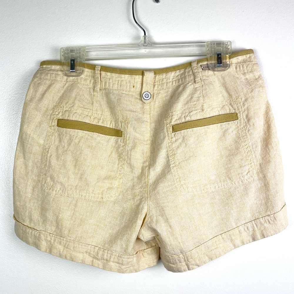 Anthropologie Pilcro And The Letterpress Yellow Linen Blend Shorts - Picture 9 of 16